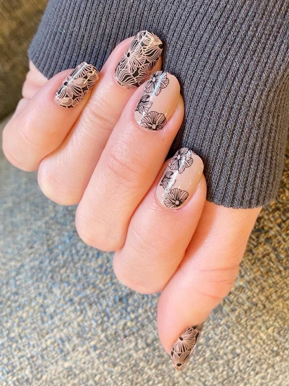 *Retired* Color Street: Flower Power | Poppy Floral Clear Overlay Summer Spring
